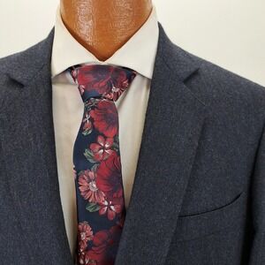 H. Freeman & Son Blue Tweed Blazer Mens 44R Sport Coat Business Career